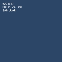 #2C4667 - San Juan Color Image